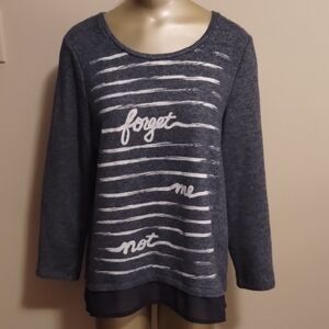 Layered sweatshirt